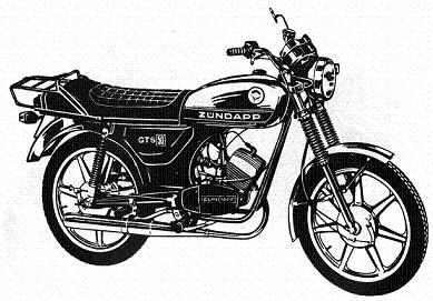 Zndapp-Ersatzteilliste Typ 529-023 GTS50